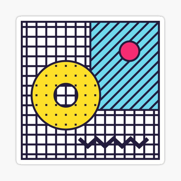 Item preview, Bright Background in Neo Memphis Style designed and sold by softulka.