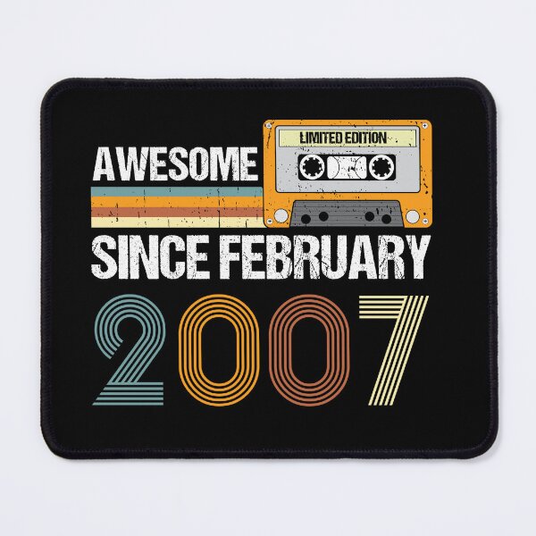 Item preview, Awesome Since February 2007 | 16th Birthday Gifts | 16 Years Old Gifts designed and sold by AMINE  ★★★★★.
