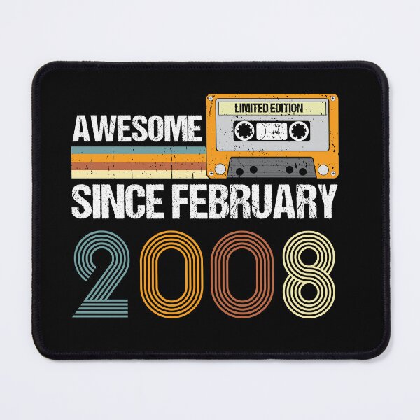 Item preview, Awesome Since February 2008 | 15th Birthday Gifts | 15 Years Old Gifts designed and sold by AMINE  ★★★★★.