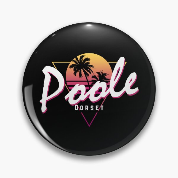 Item preview, Funny 80s Retro Sunset 'Poole' Dorset designed and sold by dinosareforever.