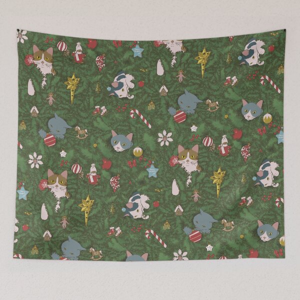 Item preview, Cats on the Christmas Tree designed and sold by Feroniae.