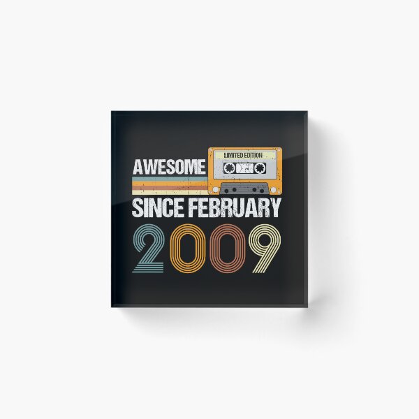Item preview, Awesome Since February 2009 | 14th Birthday Gifts | 14 Years Old Gifts designed and sold by AMINE  ★★★★★.