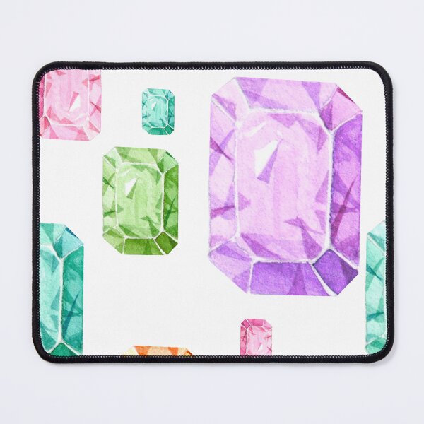 Item preview, Gemstones Pattern designed and sold by Cobalt Blue Watercolors.