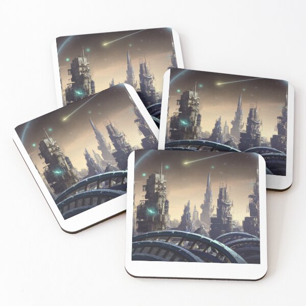 Item preview, Futuristic city Lunar Chronicles designed and sold by addict2reading.