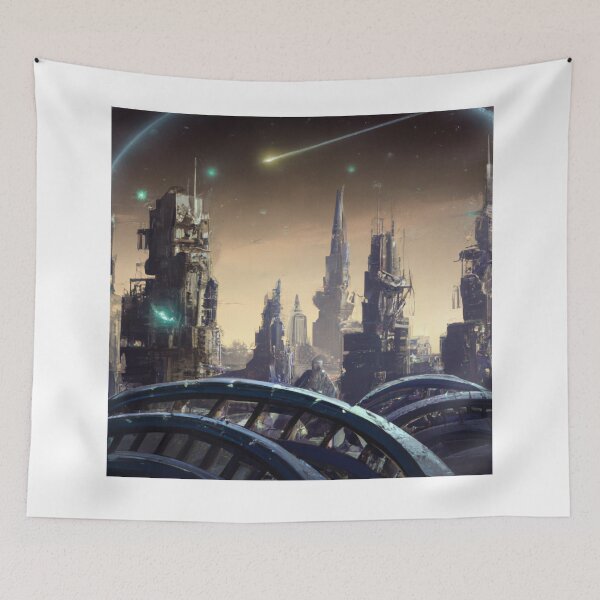 Item preview, Futuristic city Lunar Chronicles designed and sold by addict2reading.