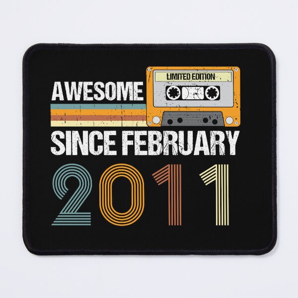 Item preview, Awesome Since February 2011 | 12th Birthday Gifts | 12 Years Old Gifts designed and sold by AMINE ★★★★★.