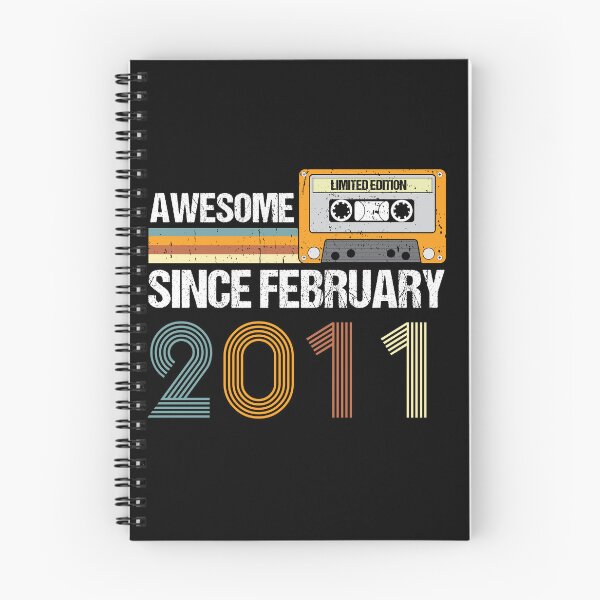 Item preview, Awesome Since February 2011 | 12th Birthday Gifts | 12 Years Old Gifts designed and sold by AMINE  ★★★★★.