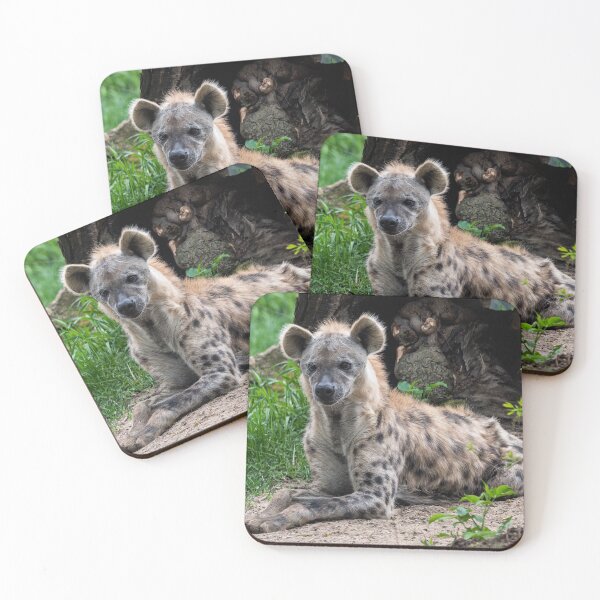 Item preview, Spotted hyena lying in the grass. designed and sold by LubosChlubny.