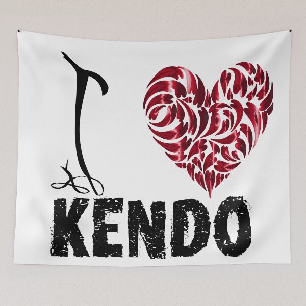 Artikelvorschau, Kendo T Shirt Ich liebe Kendo entworfen und verkauft von MartialArtsNerd.