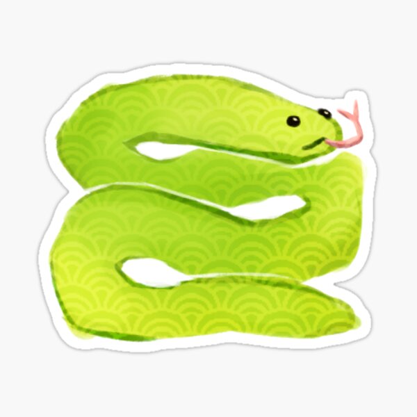 Spiral Snake Sticker