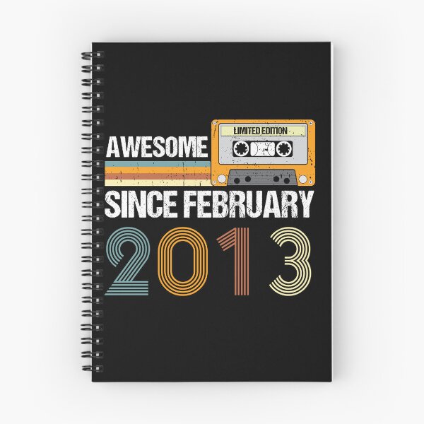 Item preview, Awesome Since February 2013 | 10th Birthday Gifts | 10 Years Old Gifts designed and sold by AMINE  ★★★★★.
