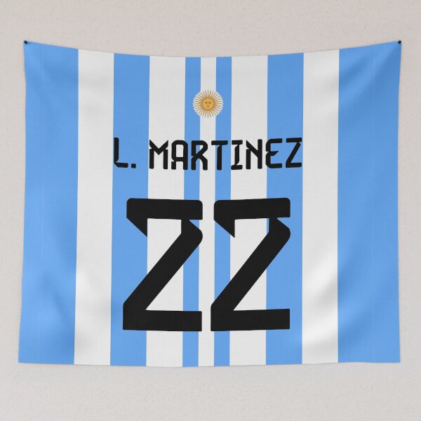 Artikelvorschau, Lautaro Martínez - Argentinien Weltmeisterschaft entworfen und verkauft von On Target Sports.