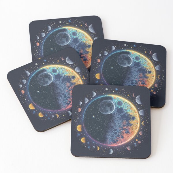 Item preview, Celestial Moon print will add a touch of whimsy and charm to your home or office. designed and sold by ToucanKrafts.
