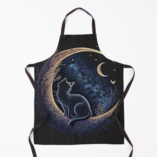 Item preview, Cat On Crescent Moon #3 designed and sold by KLOIK.