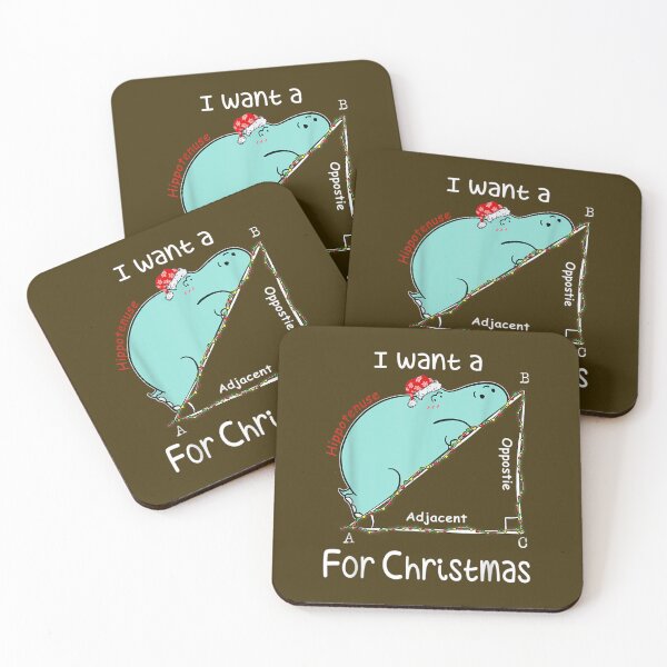 Item preview, I Want A Hippopotenuse For Christmath  designed and sold by danisacookie.