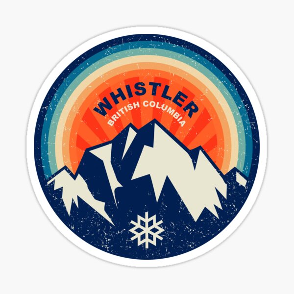 A5 Sticker Sheet Whistler Vinyl Stickers Canada Ski Resort Mountains  Snowboard Holiday Snow Travel Snow Sports Luggage Scrapbooking 79039 