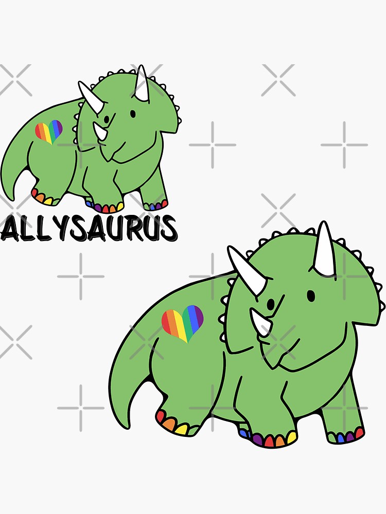 Funny Cute Dinosaur Lgbt Pack Sticker For Sale By Arlan Gonsalves Redbubble 9097