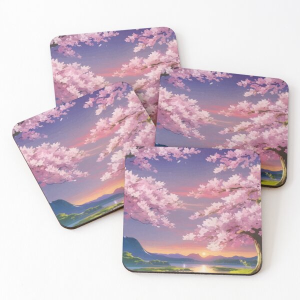 Item preview, Anime Illustration of Sakura and Mountain  designed and sold by neverenddreams.