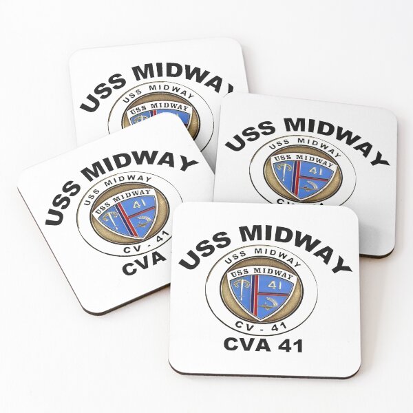 Item preview, USS Midway (CVB/CVA/CV-41) Crest designed and sold by Nikki SpaceStuffPlus.