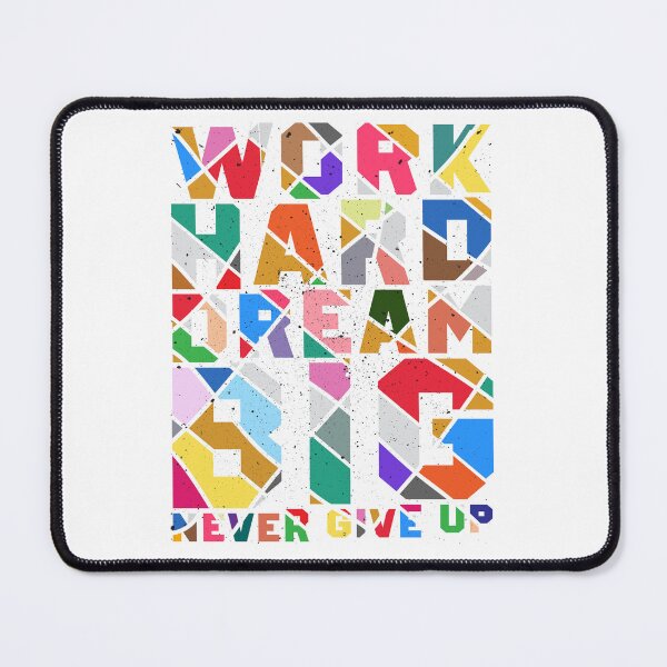 Item preview, work hard dream big funny colored motivation quote designed and sold by hamzablk.