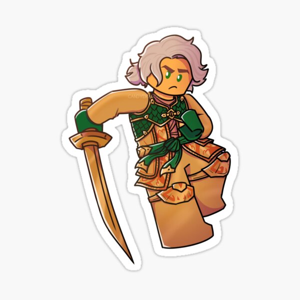 Golden Ninja Sticker