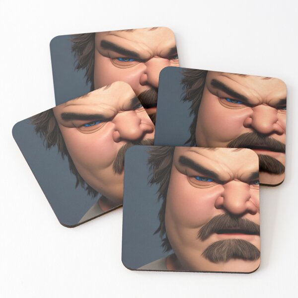 Artikelvorschau, Jack Black 3D-Darstellung entworfen und verkauft von HappyAiCcidents.