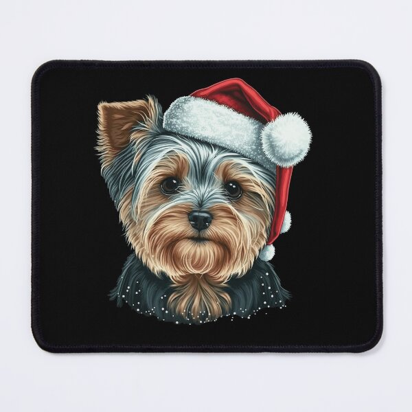 Item preview, Dog Yorkshire Santa hat designed and sold by FunArt4You.