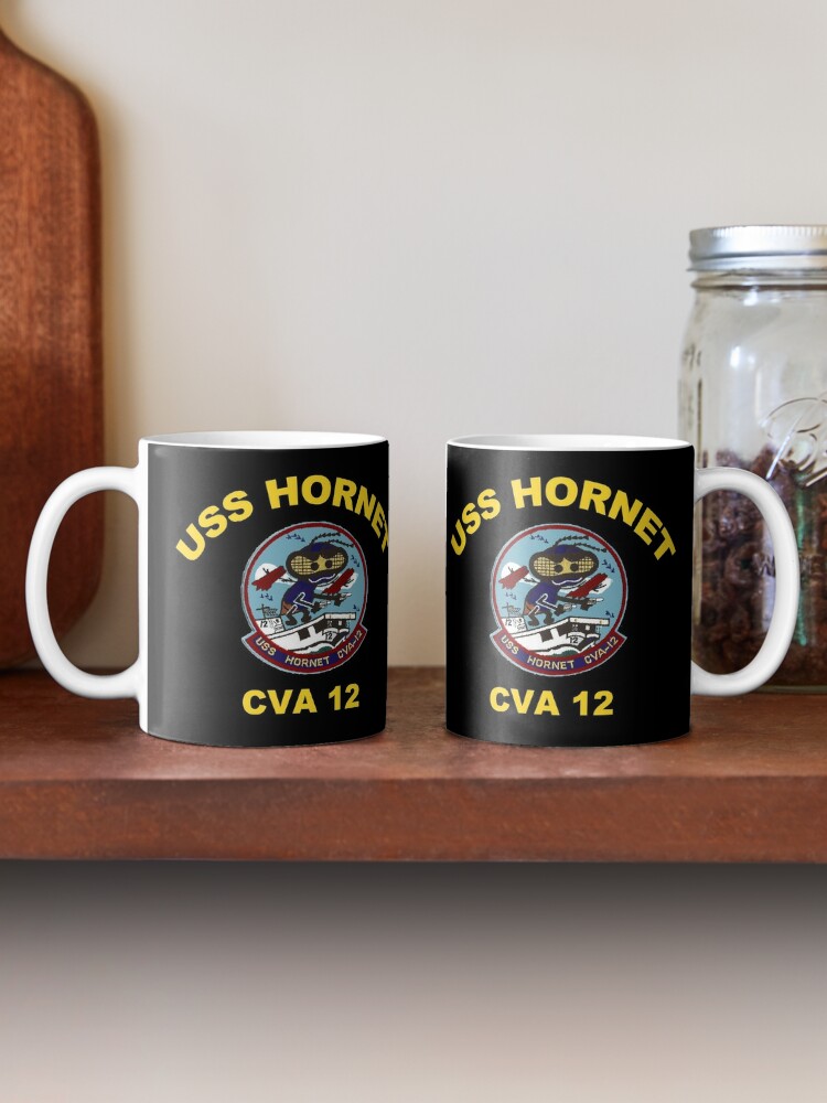 Uss Hornet Cv Cva Cvs Crest For Dark Colors Mug By