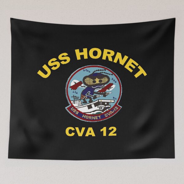Item preview, USS Hornet (CV/CVA/CVS-12)  Crest for Dark Colors designed and sold by Nikki SpaceStuffPlus.