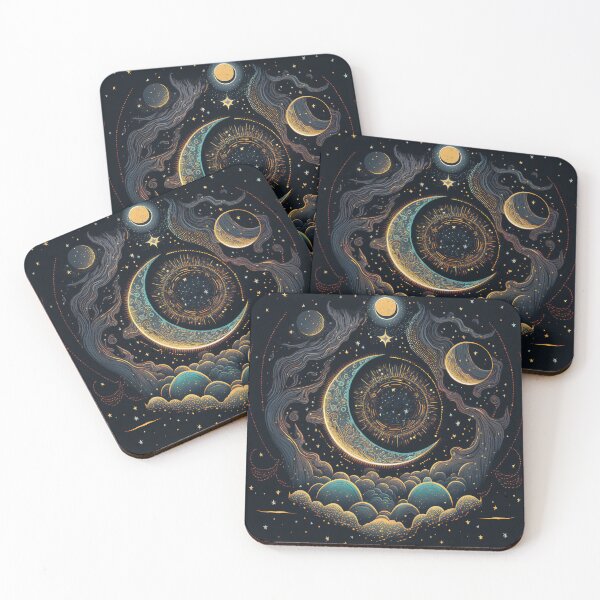 Item preview, Celestial Moon print will add a touch of whimsy and charm to your home or office. designed and sold by ToucanKrafts.