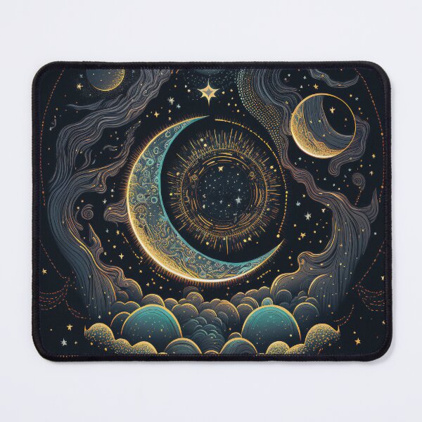 Item preview, Celestial Moon print will add a touch of whimsy and charm to your home or office. designed and sold by ToucanKrafts.
