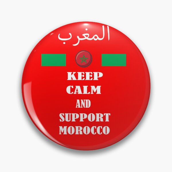 Item preview, keep calm and support morocco designed and sold by SeniorPrint99.