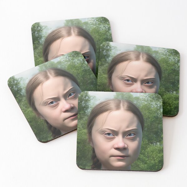 Item preview, Greta Thunberg 3d render  designed and sold by HappyAiCcidents.