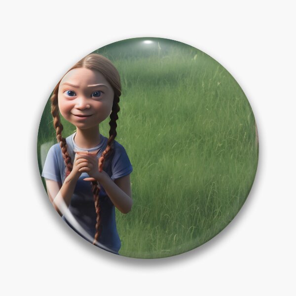 Artikelvorschau, Greta Thunberg 3D-Darstellung 2 entworfen und verkauft von HappyAiCcidents.