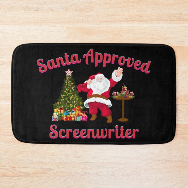 Item preview, Santa Approved Screenwriter - Black Background designed and sold by TheKnightWriter.