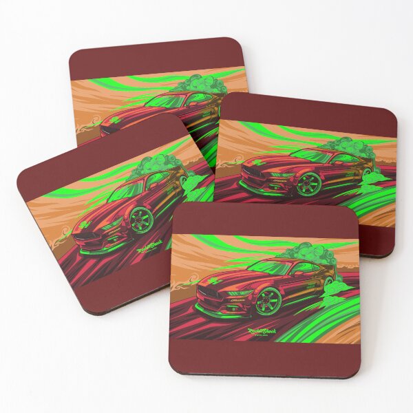 Item preview, Ford Mustang pony GT Eco boost 2016 illustration graphics designed and sold by Rocket Shock.