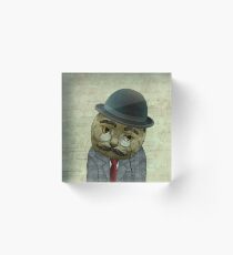 Vintage Cat Acrylic Block