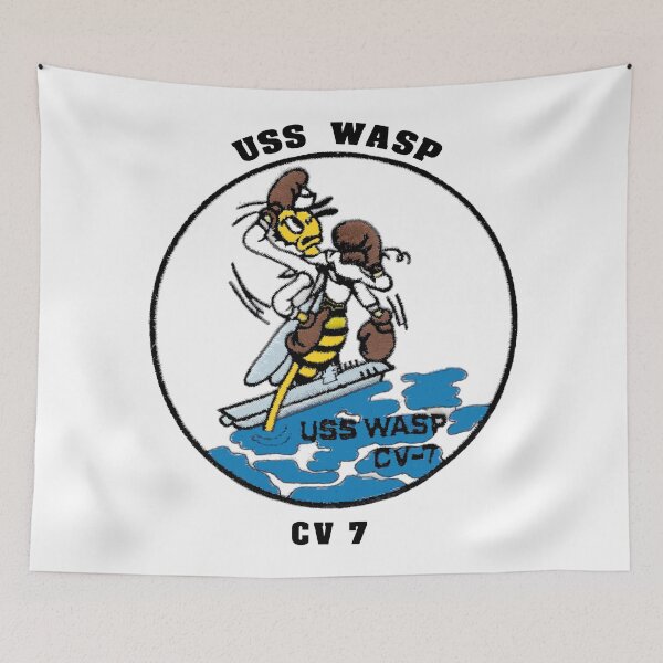 Item preview, USS Wasp (CV-7) Crest designed and sold by Nikki SpaceStuffPlus.