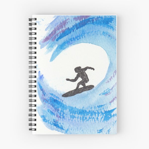 Item preview, Watercolor Surfer designed and sold by MilaMooDesigns.