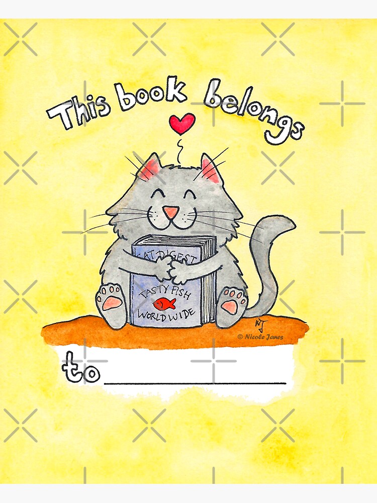 this-book-belongs-to-stickers-sticker-by-nicolejanes-redbubble