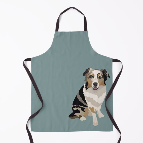 Item preview, Australian Shepherd Aussie Dog Portrait Digital Illustration designed and sold by sherylwylie.