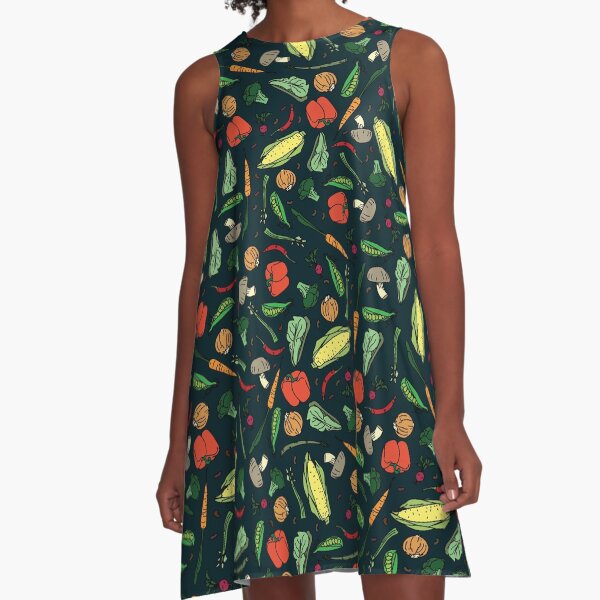 Veggies A-Line Dress