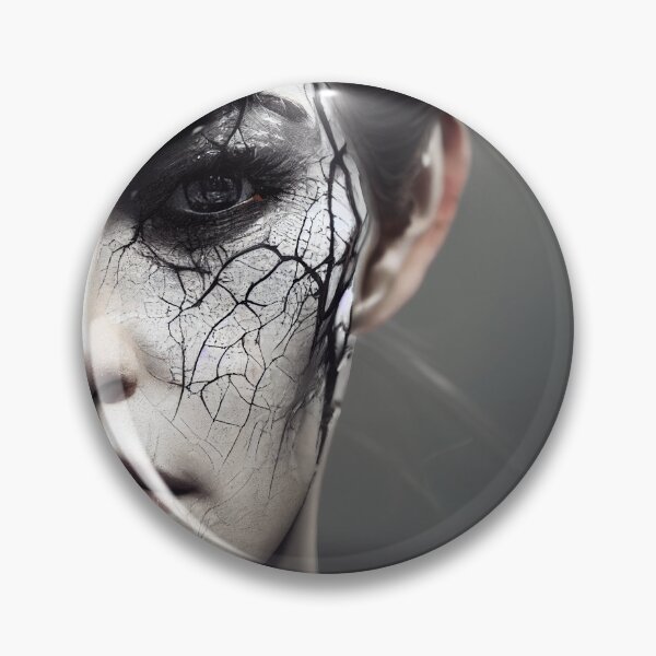 Item preview, Vampire with a cracked face. designed and sold by Maniock.