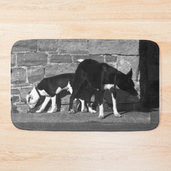 Item preview, sheepdog and puppy black and white designed and sold by Francespoppy.