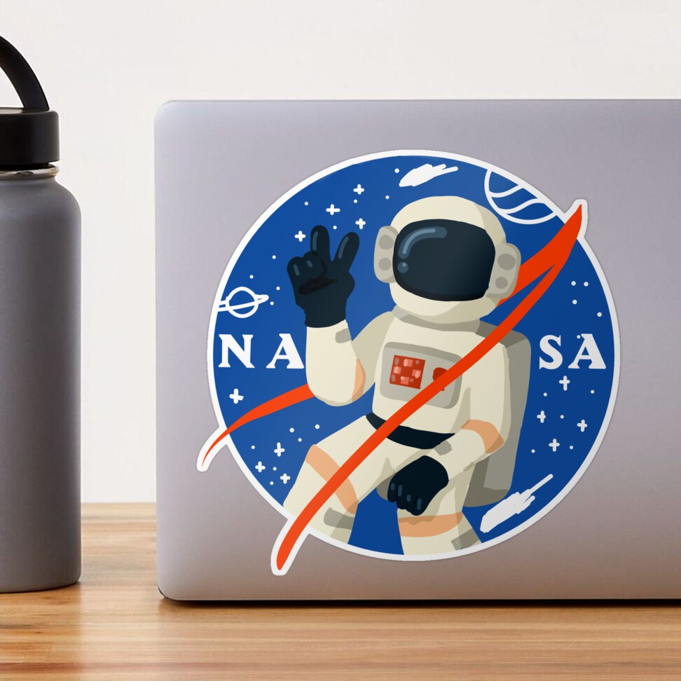 Pegatina for Sale con la obra «astronauta de la NASA» de Blue-Ocean-22