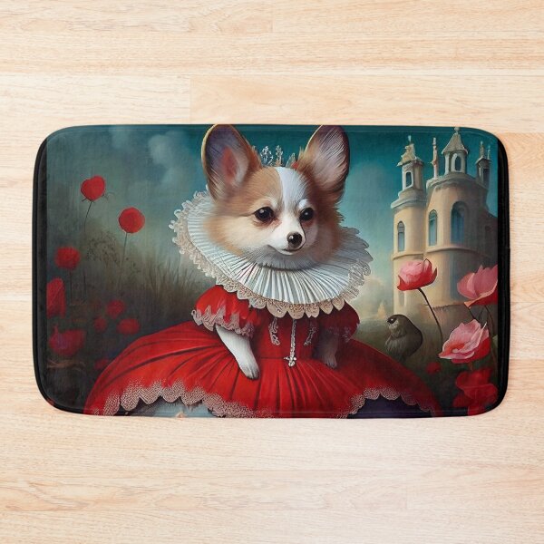 Item preview, Little Princess Corgi dog doll in a surreal landscape designed and sold by ladarkepoque.