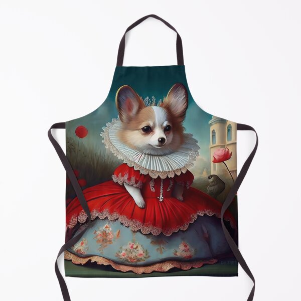 Item preview, Little Princess Corgi dog doll in a surreal landscape designed and sold by ladarkepoque.