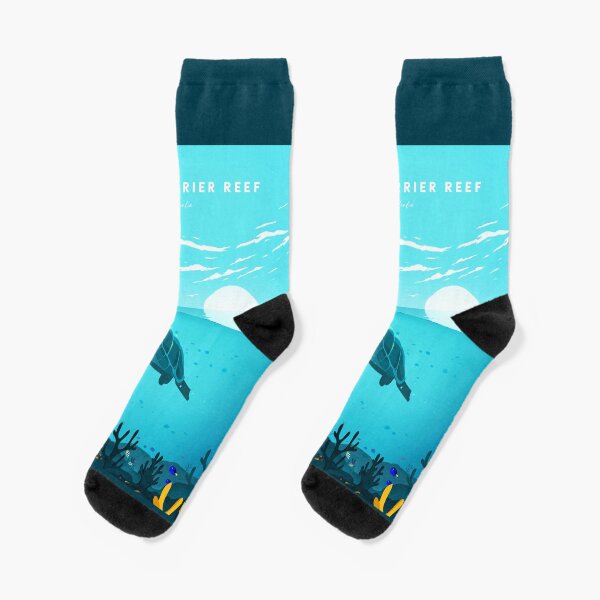 Artikel-Vorschau von Great Barrier Reef, Australien Socken, designt und verkauft von NickStudiosArt.