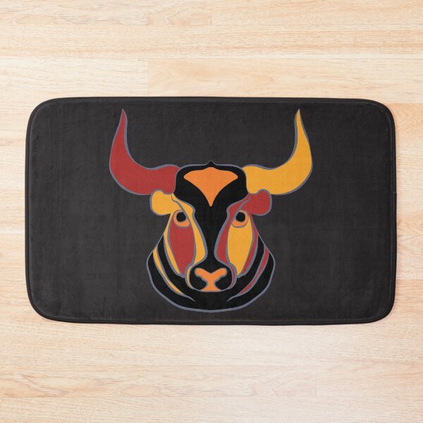 Item preview, Angry Spanish Bull Toro en colores tropicales designed and sold by pelagio.