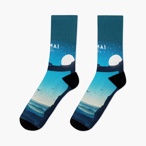 Item preview, Katmai National park socks  designed and sold by NickStudiosArt.